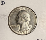 1941-D Washington Quarter, Uncirculated, (17356)
