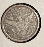 1896-O Barber Quarter, Circulated. (17372) Key Date