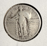 1927-S Standing Liberty Quarter, Circulated. (17388)