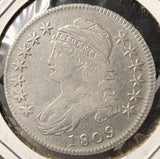 1809 Capped Bust Half Dollar, Nicely Circulated, (17408)