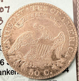 1821 Capped Bust Half Dollar, Nicely Circulated, (17418) O-107 R-3