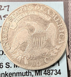 1827 Capped Bust Half Dollar, Nicely Circulated, (17438) O-115 R-2