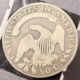 1829 Capped Bust Half Dollar, Nicely Circulated, (17442) O-108  R-2