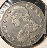 1832 Capped Bust Half Dollar, Nicely Circulated, (17450) O-103 R.1