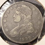 1833 Capped Bust Half Dollar, Nicely Circulated, (17452) O-102 R.1
