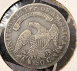1833 Capped Bust Half Dollar, Nicely Circulated, (17452) O-102 R.1