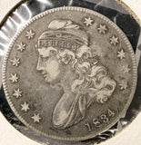 1834 Capped Bust Half Dollar, Nicely Circulated, (17454) O-121 R.3