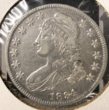 1834 Capped Bust Half Dollar, Nicely Circulated, (17458) O-109 R-1