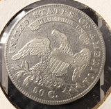 1834 Capped Bust Half Dollar, Nicely Circulated, (17458) O-109 R-1