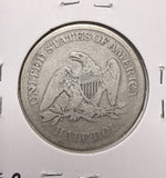 1861 Liberty Seated Half Dollar, Nicely Circulated (17492)