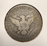 1892-O Barber Half Dollar, VG+. (17500) Key Date