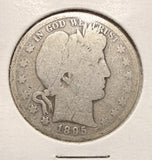 1895 Barber Half Dollar, Nicely Circulated. (17510)