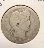 1895-S Barber Half Dollar, Nicely Circulated. (17512)