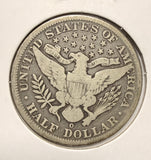 1896-O Barber Half Dollar, Nicely Circulated. (17516)