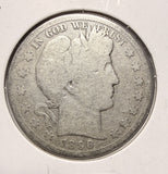 1896-S Barber Half Dollar, Nicely Circulated. (17518) Key Date