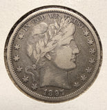 1897-O Barber Half Dollar, Very Fine. (17520) Key Date