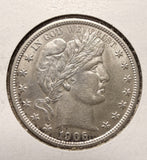 1906 Barber Half Dollar, MS60+ (17534)