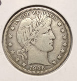 1906-D Barber Half Dollar, Nicely Circulated. (17536)
