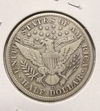 1908-D Barber Half Dollar, Nicely Circulated. (17544)