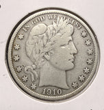 1910-S Barber Half Dollar, Nicely Circulated. (17550)