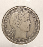 1912-S Barber Half Dollar, Nicely Circulated. (17556)