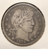 1912-S Barber Half Dollar, Nicely Circulated. (17558)