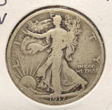 1917-D REV Walking Liberty Half Dollar, Nicely Circulated (17568)