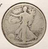 1917-D OBV Walking Liberty Half Dollar, Nicely Circulated (17570)