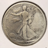 1919-S Walking Liberty Half Dollar, Nicely Circulated  (17580)