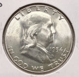 1954-S Franklin Half Dollar, Choice Uncirculated. (17602)