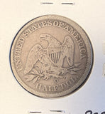 1843-O Liberty Seated Half Dollar, Circulated. (17604)