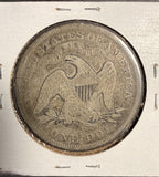 1872 Seated Liberty Dollar, Circulated. (17676)