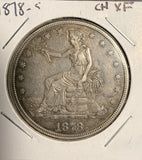 1878-S Trade Dollar, XF+. (17678)