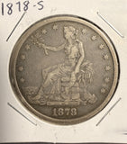 1878-S Trade Dollar, VF+. (17680)