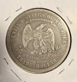1878-S Trade Dollar, VF+. (17680)