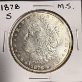 1878-S Morgan Silver Dollar, Choice Uncirculated (17682)