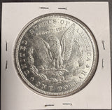 1887/6 Morgan Silver Dollar, Uncirculated Details. (17698)