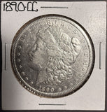 1890-CC Morgan Silver Dollar, AU/UNC, (17700) Key Date