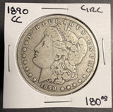 1890-CC Morgan Silver Dollar, Nicely Circulated, (17704) Key Date