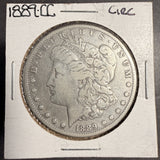 1889-CC Morgan Silver Dollar, Nicely Circulated, (17706) Key Date