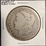 1889-CC Morgan Silver Dollar, Nicely Circulated, (17708) Key Date