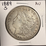 1889-S Morgan Silver Dollar, AU. (17710)