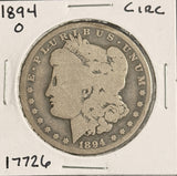 1894-O Morgan Silver Dollar, Nicely Circulated, (17726)