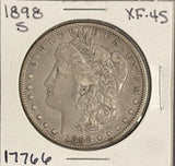 1898-S Morgan Silver Dollar, XF+, (17766)