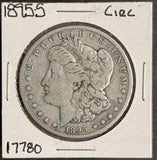 1895-S Morgan Silver Dollar, Nicely Circulated, (17780)