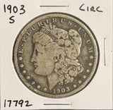 1903-S Morgan Silver Dollar, Nicely Circulated, (17792)