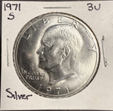 1971-S Eisenhower 40% Silver Dollar, Uncirculated, (17844)
