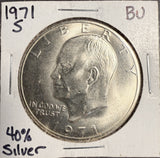 1971-S Eisenhower Silver Dollar, Uncirculated, (17846)