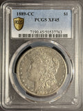 1889-CC Morgan Silver Dollar, XF45 PCGS GS (17965)
