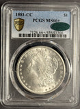 1881-CC Morgan Silver Dollar, MS66+ PCGS +CAC, GS (17967).  Great Eye Appeal.